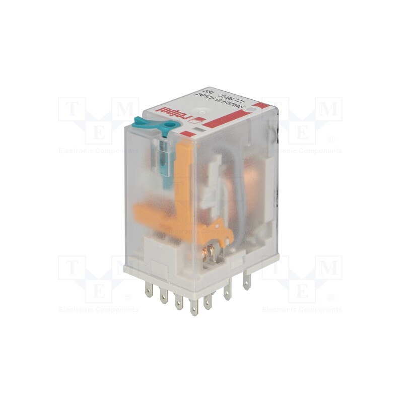 1 pcs x RELPOL - R4N-2014-23-1125-WT - Relay: electromagnetic, 4PDT, Ucoil: 125VDC, Icontacts max: 6A
