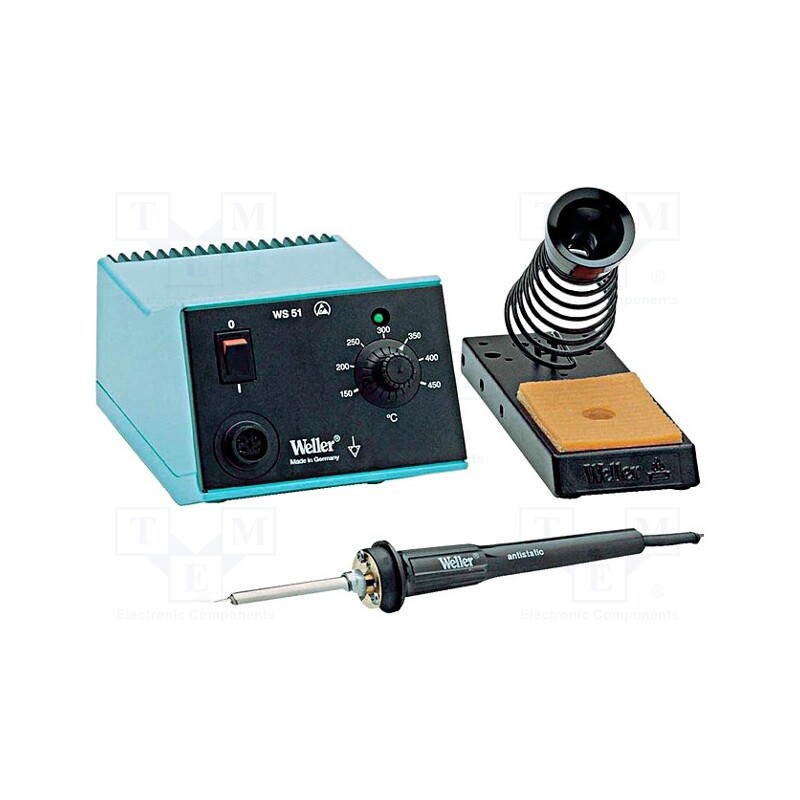 1 pcs x WELLER - T0053230699N - Soldering station, Station power: 50W