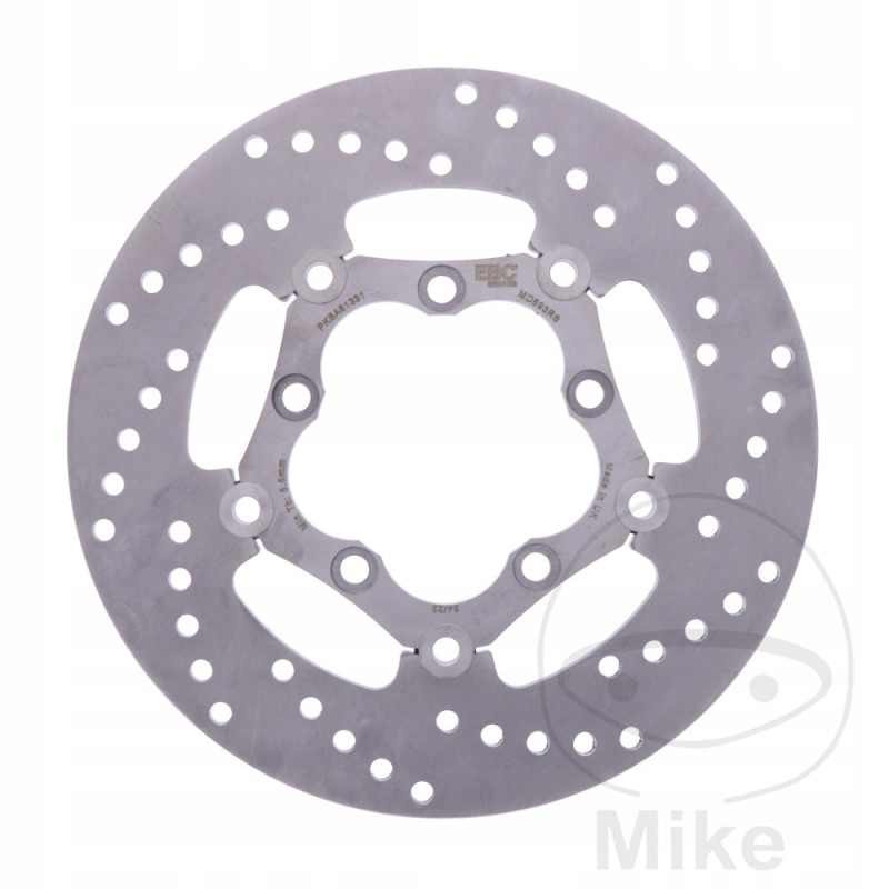 Brake disc front rear EBC MD693RS right