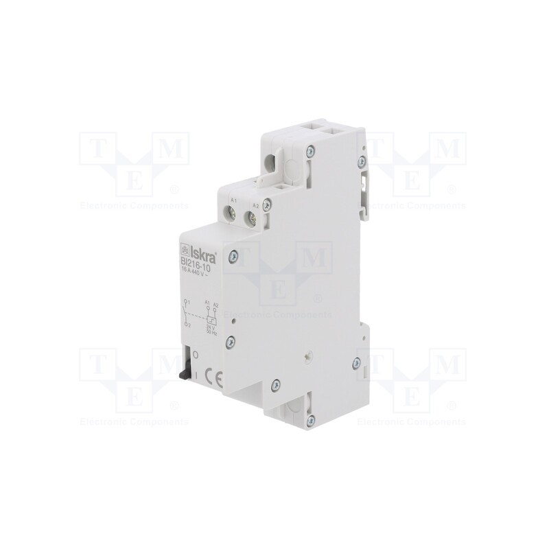 1 pcs x ISKRA - 30.070.273 - Relay: installation, bistable,impulse, NO, Ucoil: 24VAC, 16A, IP20