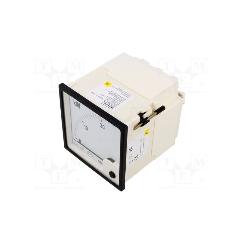 1 pcs x CROMPTON - TE CONNECTIVITY - 400/230V, 40/1A-0-25 KW - Meter: power, analogue,mounting, on panel, 40/1A, 400/230V, 0÷25k