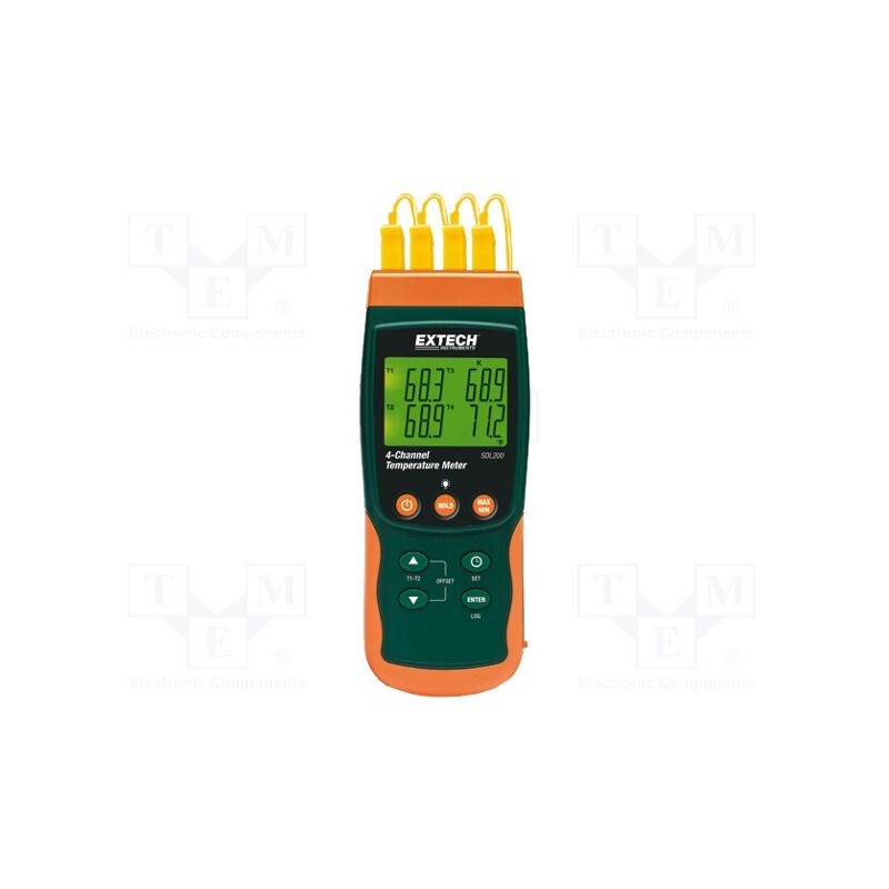 1 pcs x EXTECH - SDL200 - Meter: temperature, digital, LCD, -199.99÷850°C, -50÷1300°C, Ch: 4