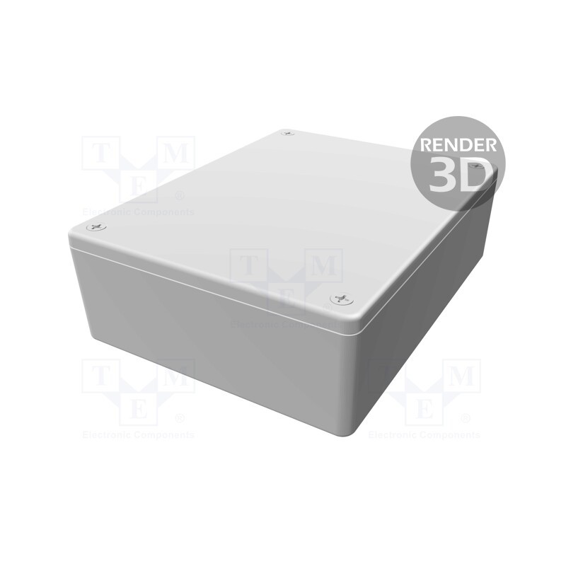 1 pcs x HAMMOND - 1591XXGGY - Enclosure: multipurpose, X: 94mm, Y: 121mm, Z: 38mm, 1591XX, ABS, grey