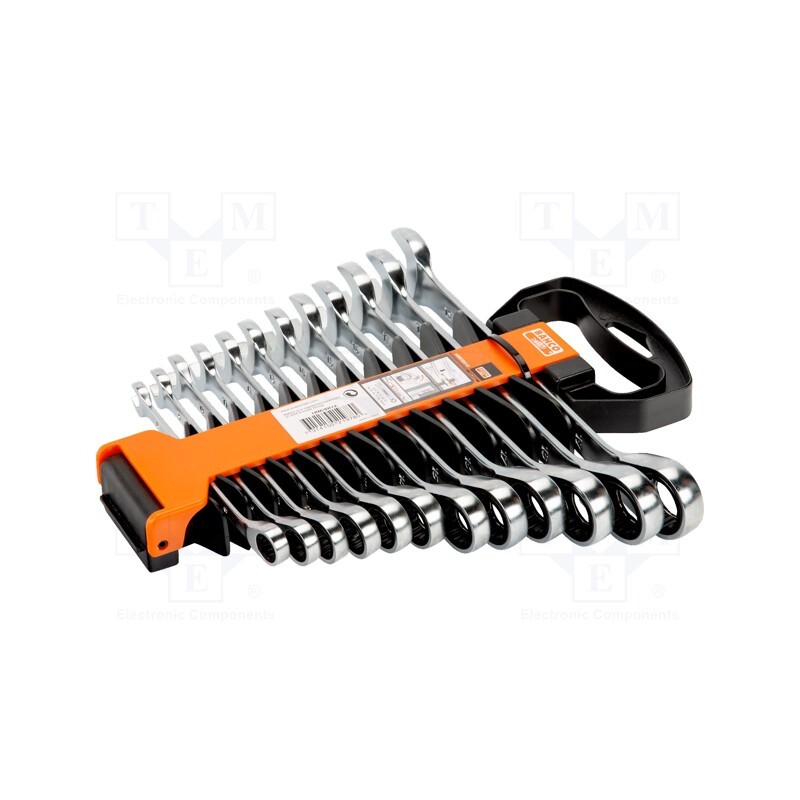 1 set x BAHCO - 1RM/SH12 - Wrenches set, combination spanner,with ratchet, 12pcs.