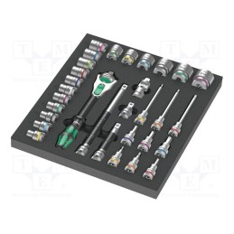 1 set x WERA - 5150112001 - Wrenches set, 6-angles,hex key,socket spanner, 31pcs.