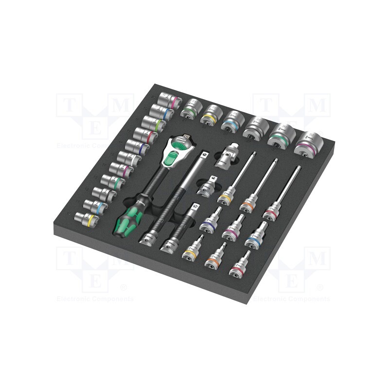 1 set x WERA - 5150112001 - Wrenches set, 6-angles,hex key,socket spanner, 31pcs.