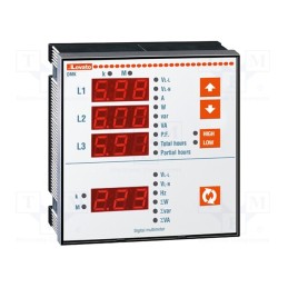 1 pcs x LOVATO ELECTRIC - DMK 20 - Meter: network parameters, on panel, digital,mounting, LED