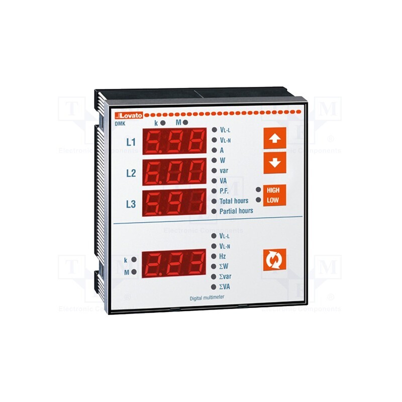 1 pcs x LOVATO ELECTRIC - DMK 20 - Meter: network parameters, on panel, digital,mounting, LED