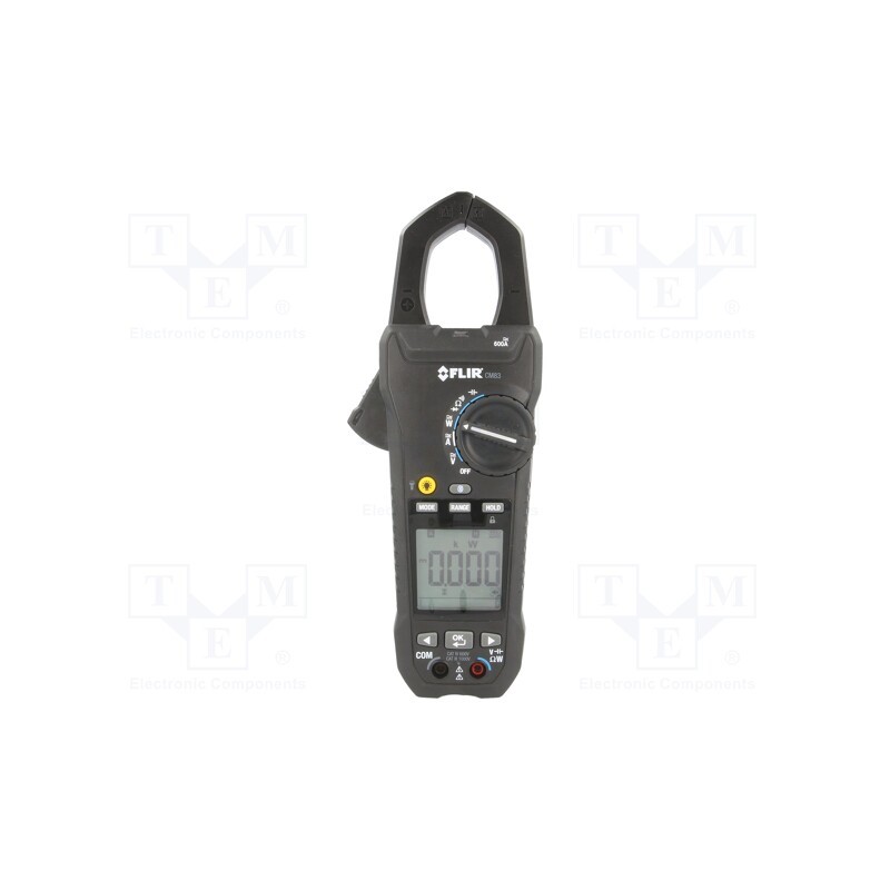 1 pcs x FLIR SYSTEMS AB - CM83 - Meter: multifunction, pincers type, Øcable: 37mm, LCD, (6000)