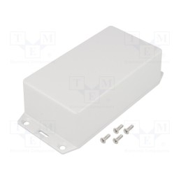 1 pcs x HAMMOND - 1591XXCFLGY - Enclosure: multipurpose, X: 66mm, Y: 121mm, Z: 40mm, 1591XX, ABS, grey