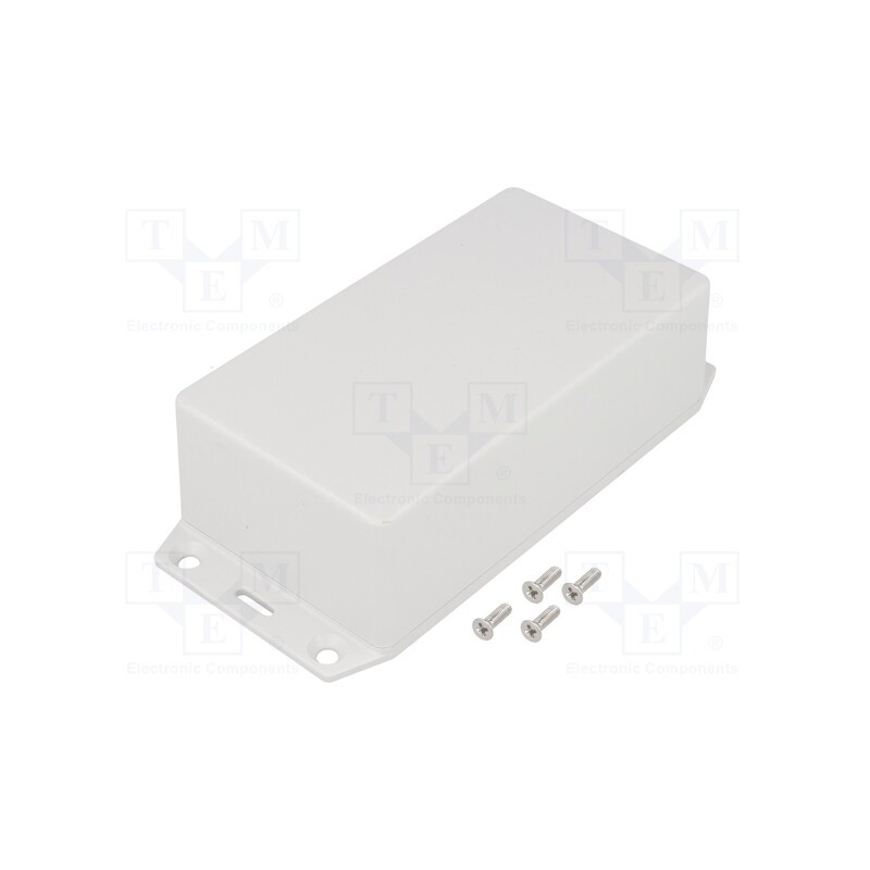 1 pcs x HAMMOND - 1591XXCFLGY - Enclosure: multipurpose, X: 66mm, Y: 121mm, Z: 40mm, 1591XX, ABS, grey