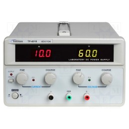 1 pcs x TWINTEX - TP-6010 - Power supply: laboratory, single-channel,linear, 0÷60VDC, 0÷10A