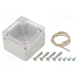 1 pcs x HAMMOND - RZ0250C - Enclosure: multipurpose, X: 50mm, Y: 52mm, Z: 35mm, Ritec, light grey