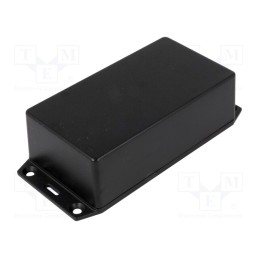 1 pcs x HAMMOND - 1591XXCFLBK - Enclosure: multipurpose, X: 66mm, Y: 121mm, Z: 40mm, 1591XX, ABS, IP54