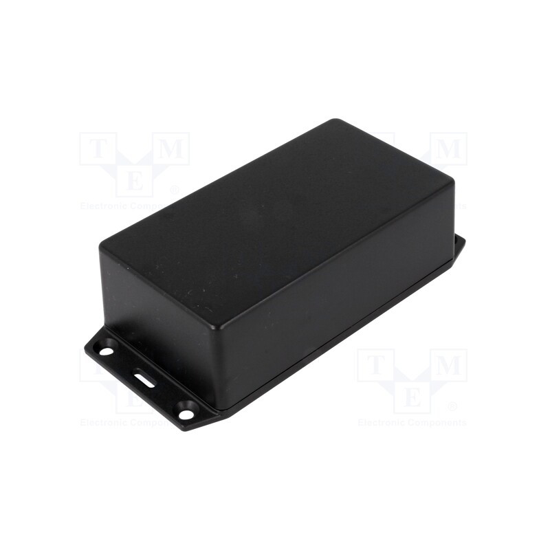 1 pcs x HAMMOND - 1591XXCFLBK - Enclosure: multipurpose, X: 66mm, Y: 121mm, Z: 40mm, 1591XX, ABS, IP54