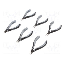 1 set x KNIPEX - 00 20 16 P ESD - Kit: pliers, cutting,round,precision,half-rounded nose, ESD, bag