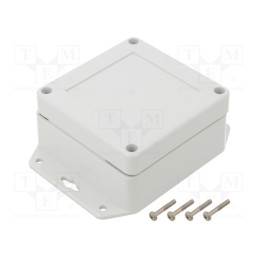 1 pcs x KRADEX - ZP90.90.45SUJ TM ABS - Enclosure: multipurpose, X: 90mm, Y: 90mm, Z: 45mm, ZP, ABS, IP67