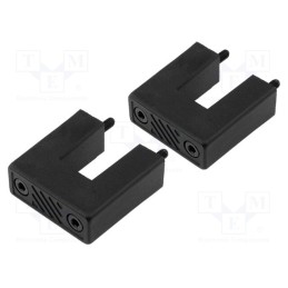 1 set x RETEX - P32180211 -AS - Handle for 1U front panel, Series: 180, Colour: black, 2set