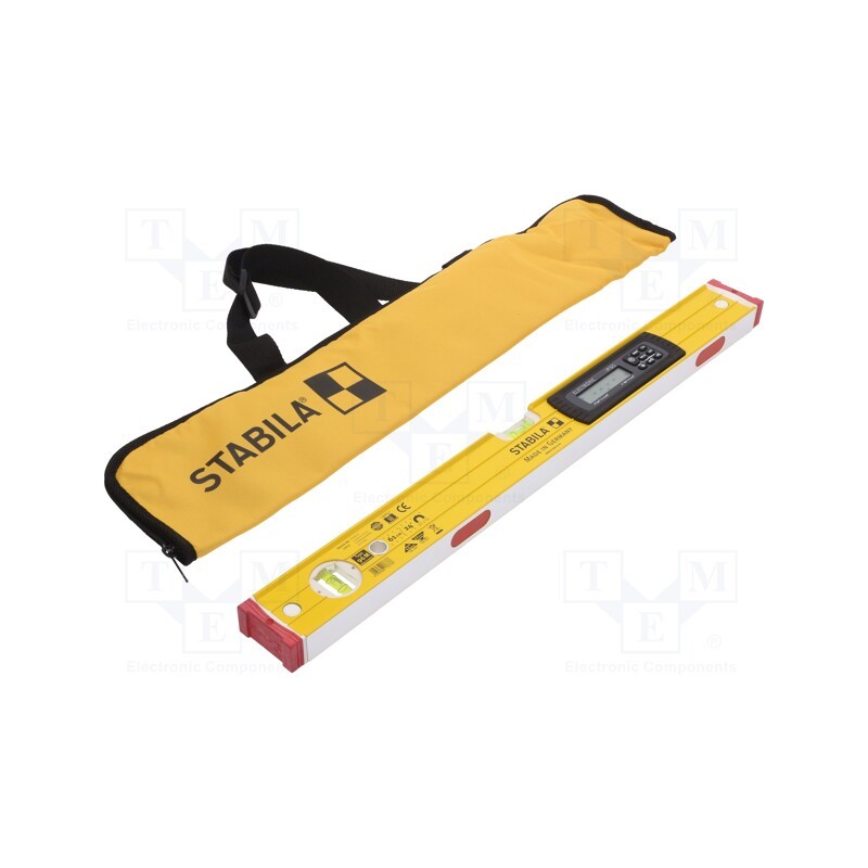 1 pcs x STABILA - 17677 - Electronic level, L: 0.61m, IP65, Kit: carrying case