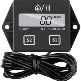 Tachometer, engine hour counter, mower operating time