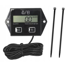 Tachometer, engine hour counter, mower operating time