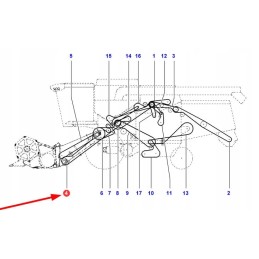 La344311234 integrated V-belt for header drive 5260 mm