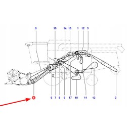 La344311234 integrated V-belt for header drive 5260 mm