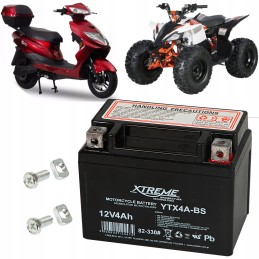 Gel battery 12v 4ah motorcycle quad scooter peugeot peugot 125