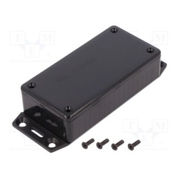 1 pcs x HAMMOND - 1591AF2BK - Enclosure: multipurpose, X: 50mm, Y: 100mm, Z: 25mm, 1591, ABS, black