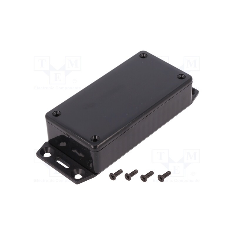 1 pcs x HAMMOND - 1591AF2BK - Enclosure: multipurpose, X: 50mm, Y: 100mm, Z: 25mm, 1591, ABS, black