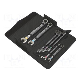 1 set x WERA - 5020093001 - Wrenches set, inch,combination spanner,with ratchet, 8pcs.