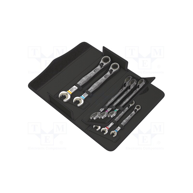 1 set x WERA - 5020093001 - Wrenches set, inch,combination spanner,with ratchet, 8pcs.