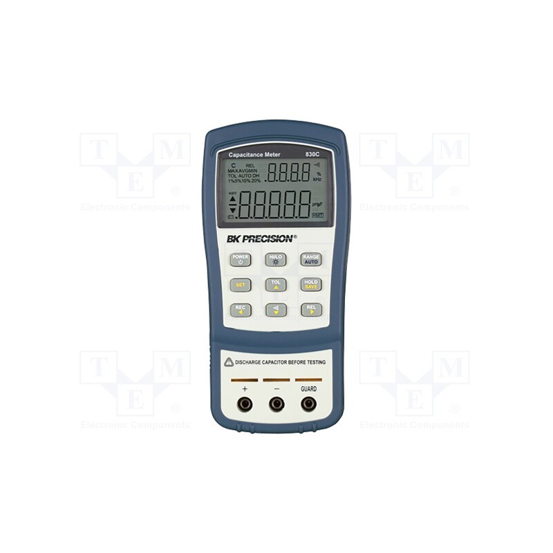 1 pcs x B&K PRECISION - BK830C - Capacity, LCD, 4,5 digit (11000), 5x/s, 190x90x41mm, 0.5%, 230VAC