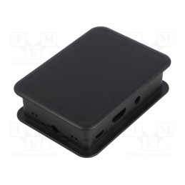 1 pcs x TEKO - TEK-BERRY3.9 - Enclosure: for computer, Raspberry Pi 3, black, X: 73mm, Y: 100mm
