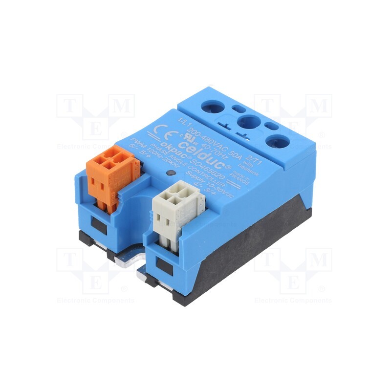 1 pcs x CELDUC - SO465620 - Relay: solid state, 50A, 200÷480VAC, Variant: 1-phase, -40÷90°C