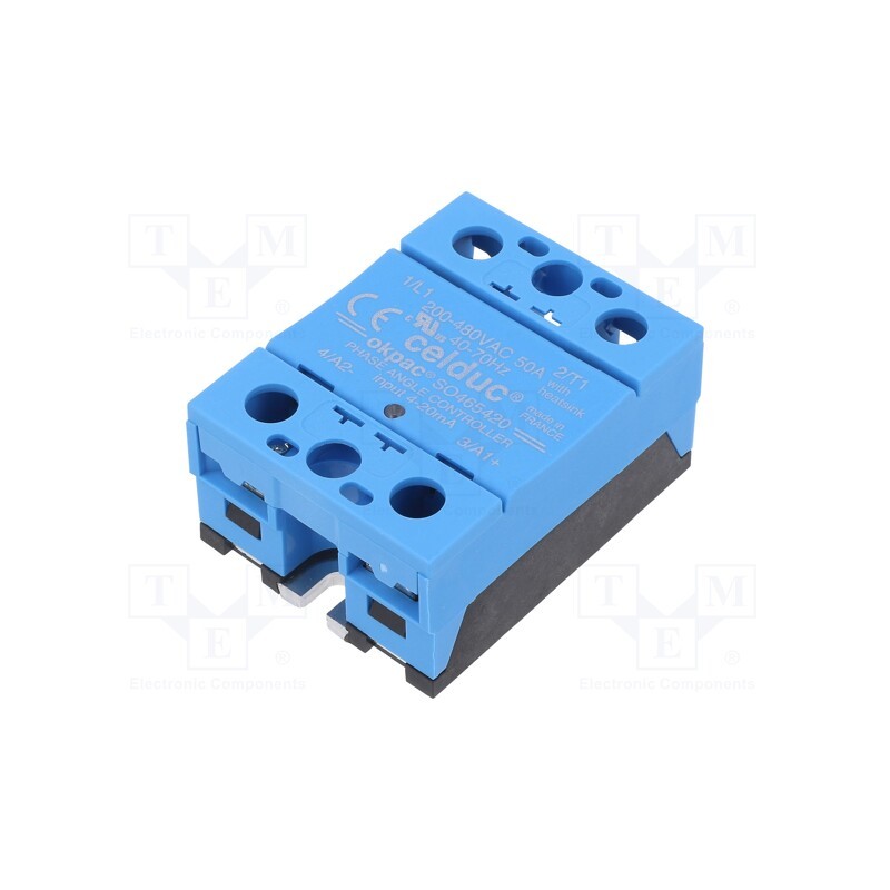1 pcs x CELDUC - SO465420 - Relay: solid state, Icntrl: 4÷20mA, 50A, 200÷480VAC, -40÷90°C