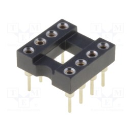 2 pcs x ADAM TECH - ICM-308-1-GT - Socket: integrated circuits, DIP8, Pitch: 2.54mm, precision, THT