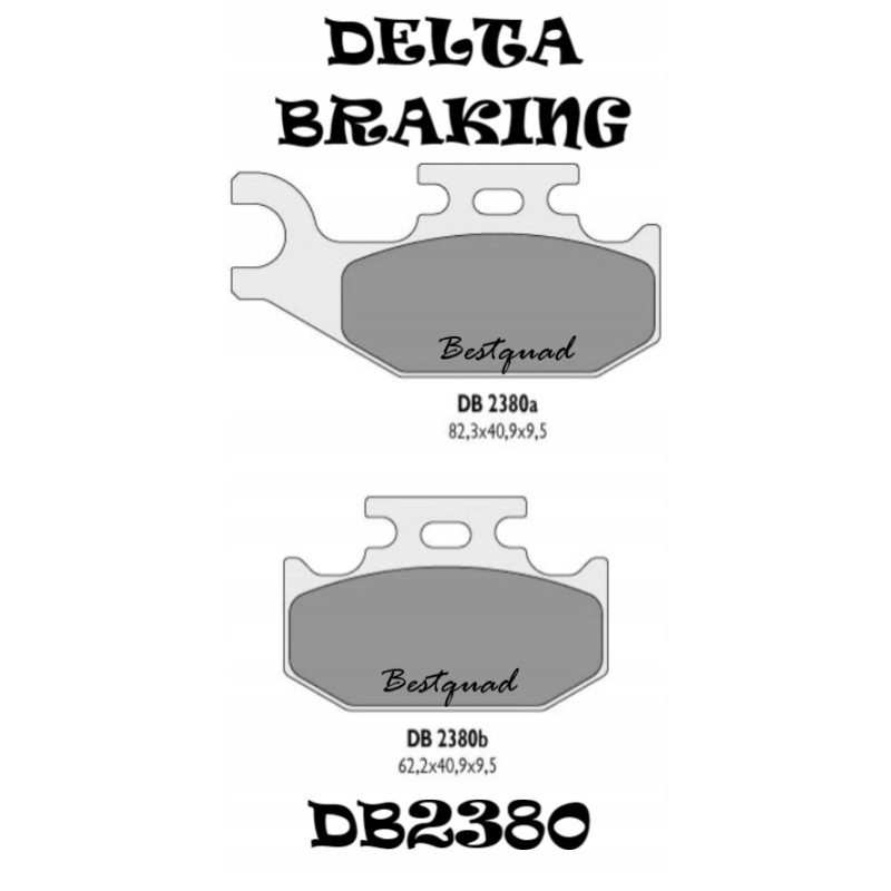 Brake pads delta bd2380 can am g1 suzuki
