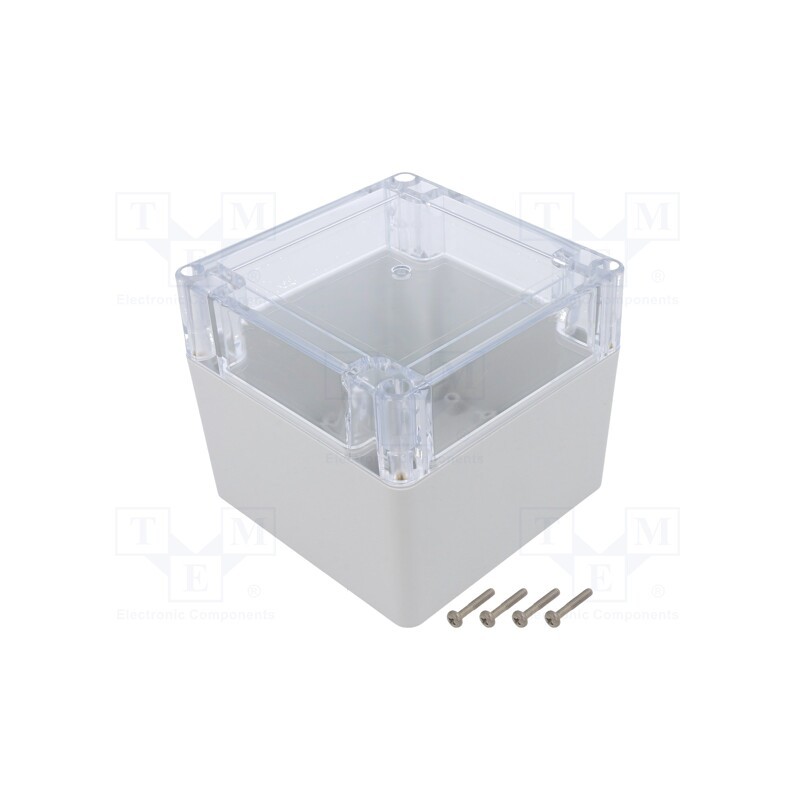 1 pcs x KRADEX - ZP105.105.90JPH TM ABS-PC - Enclosure: multipurpose, X: 105mm, Y: 105mm, Z: 90mm, ZP, ABS, gasket