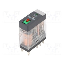 1 pcs x SCHNEIDER ELECTRIC - RXG22F7 - Relay: electromagnetic, DPDT, Ucoil: 120VAC, 5A, 5A/250VAC, socket