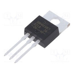 1 pcs x DIODES INCORPORATED - SBR40150CT - Diode: Schottky rectifying, SBR®, THT, 150V, 20Ax2, TO220AB,