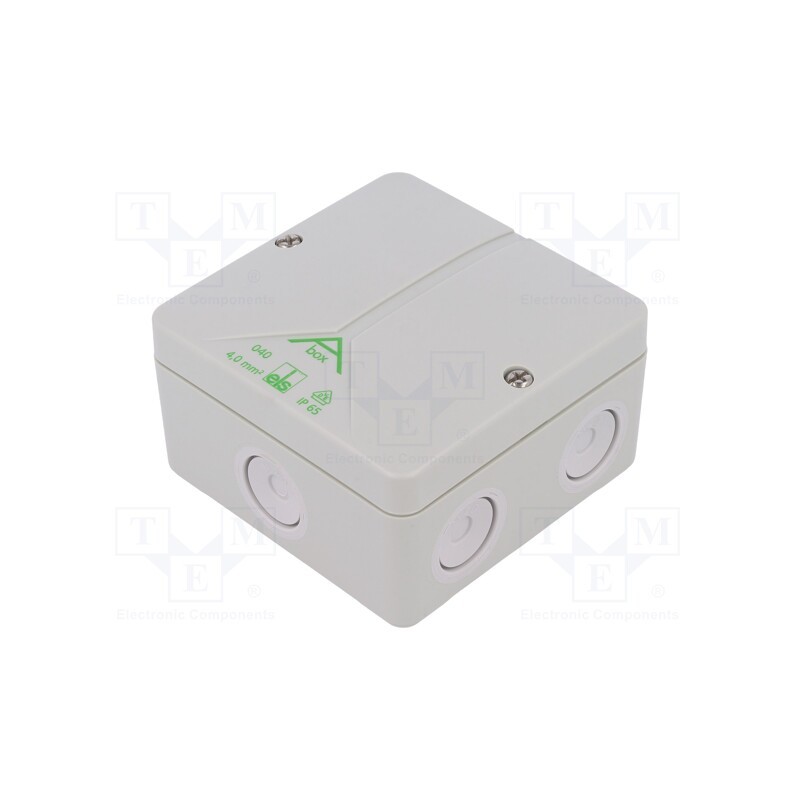 1 pcs x SPELSBERG - 80490701 - Enclosure: junction box, X: 93mm, Y: 93mm, Z: 55mm, polystyrene, IP65