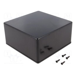 1 pcs x HAMMOND - 1591USBK - Enclosure: multipurpose, X: 120mm, Y: 120mm, Z: 59mm, 1591S, ABS, IP54