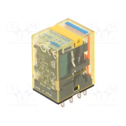 1 pcs x IDEC - RU4S-CD-D24 - Relay: electromagnetic, 4PDT, Ucoil: 24VDC, Icontacts max: 6A, 605Ω