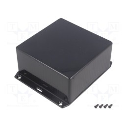 1 pcs x HAMMOND - 1591USFLBK - Enclosure: multipurpose, X: 120mm, Y: 120mm, Z: 55mm, 1591S, ABS, IP54