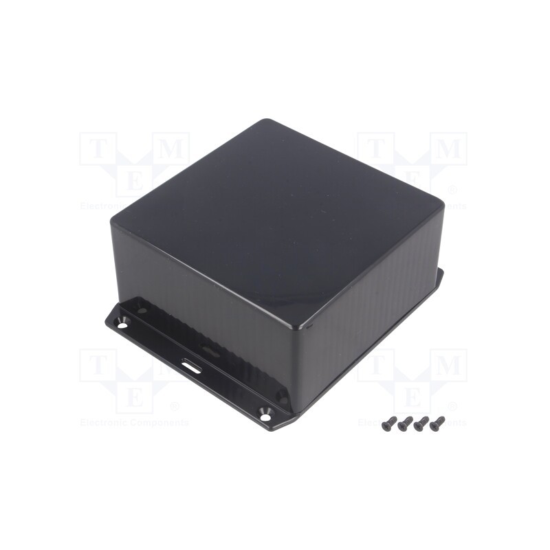 1 pcs x HAMMOND - 1591USFLBK - Enclosure: multipurpose, X: 120mm, Y: 120mm, Z: 55mm, 1591S, ABS, IP54
