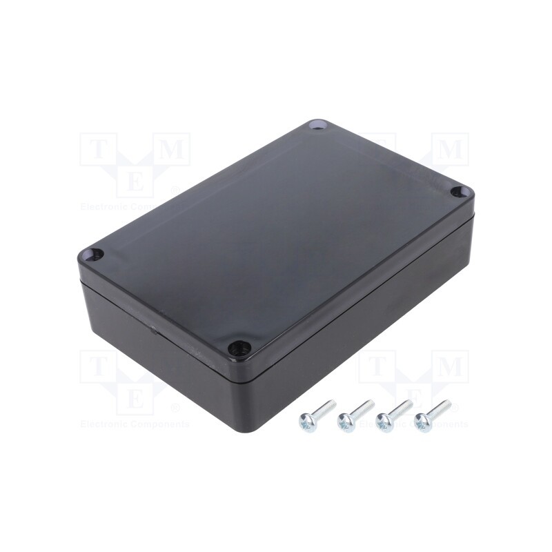 1 pcs x MASZCZYK - KM-178IBKTRS - Enclosure: multipurpose, X: 90mm, Y: 135mm, Z: 35mm, ABS, black, IP65