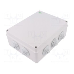 1 pcs x ELEKTRO-PLAST NASIELSK - 298070 - Enclosure: junction box, X: 198mm, Y: 249mm, Z: 81mm, IP55, grey