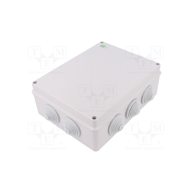 1 pcs x ELEKTRO-PLAST NASIELSK - 298070 - Enclosure: junction box, X: 198mm, Y: 249mm, Z: 81mm, IP55, grey
