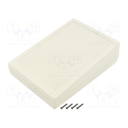 1 pcs x GAINTA - G1188G - Enclosure: desktop, X: 134mm, Y: 189mm, Z: 54.6mm, ABS, light grey